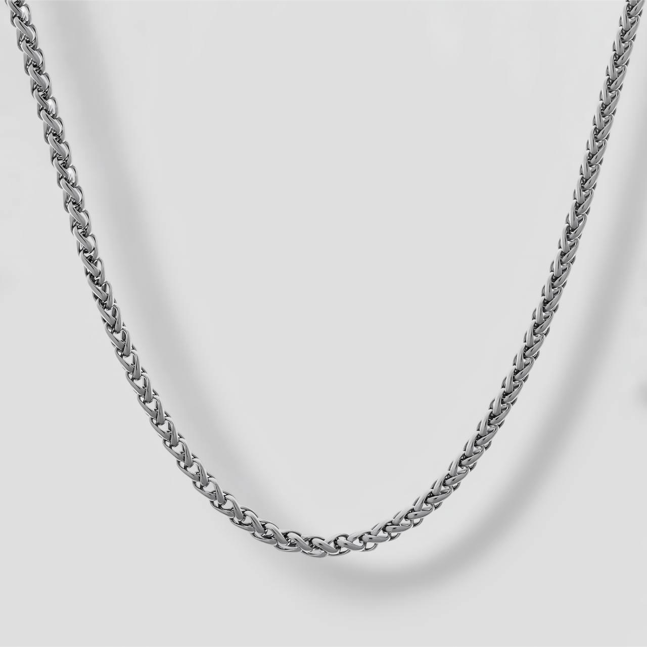Wheat Chain 3mm Silver Tiara