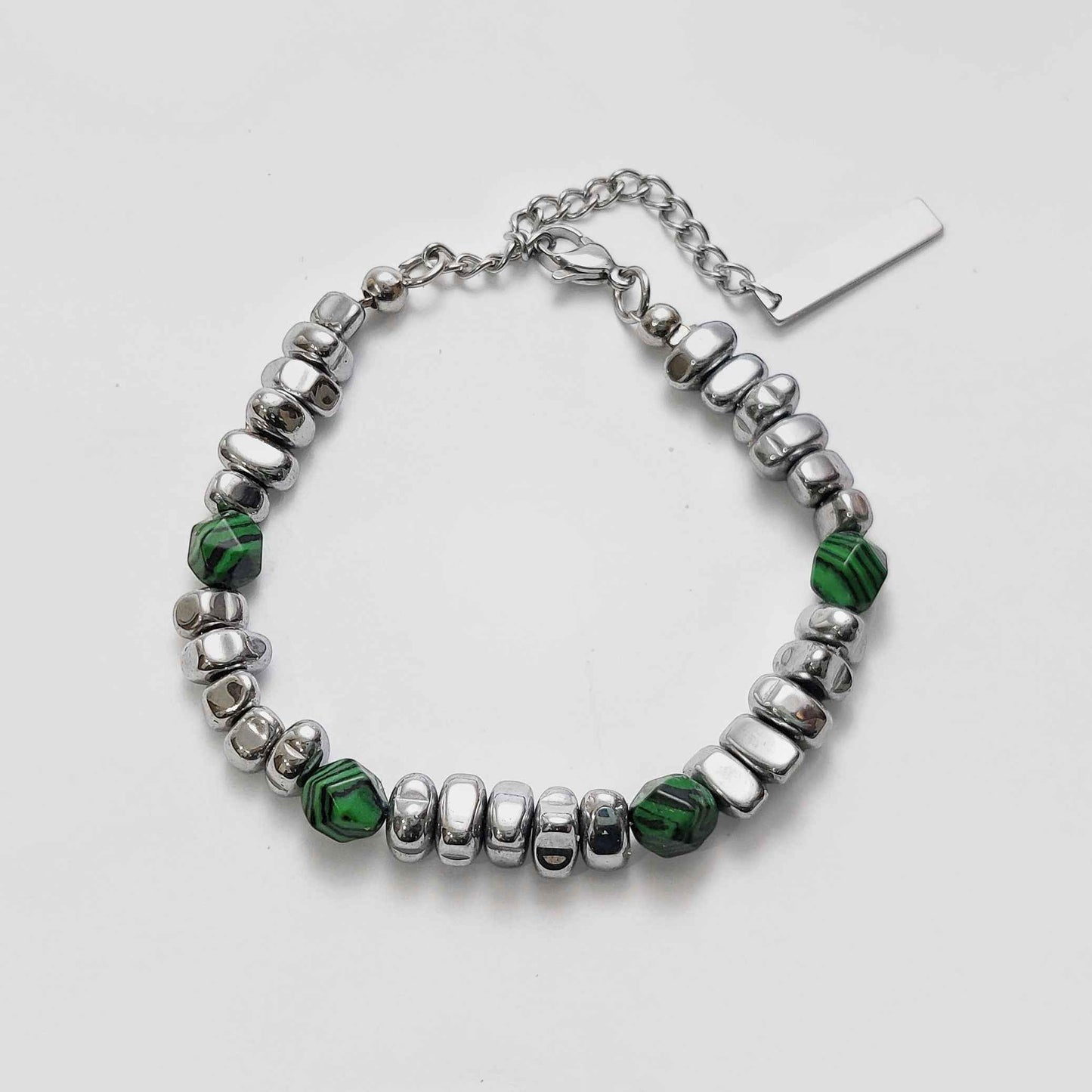 Jade Steel Bead