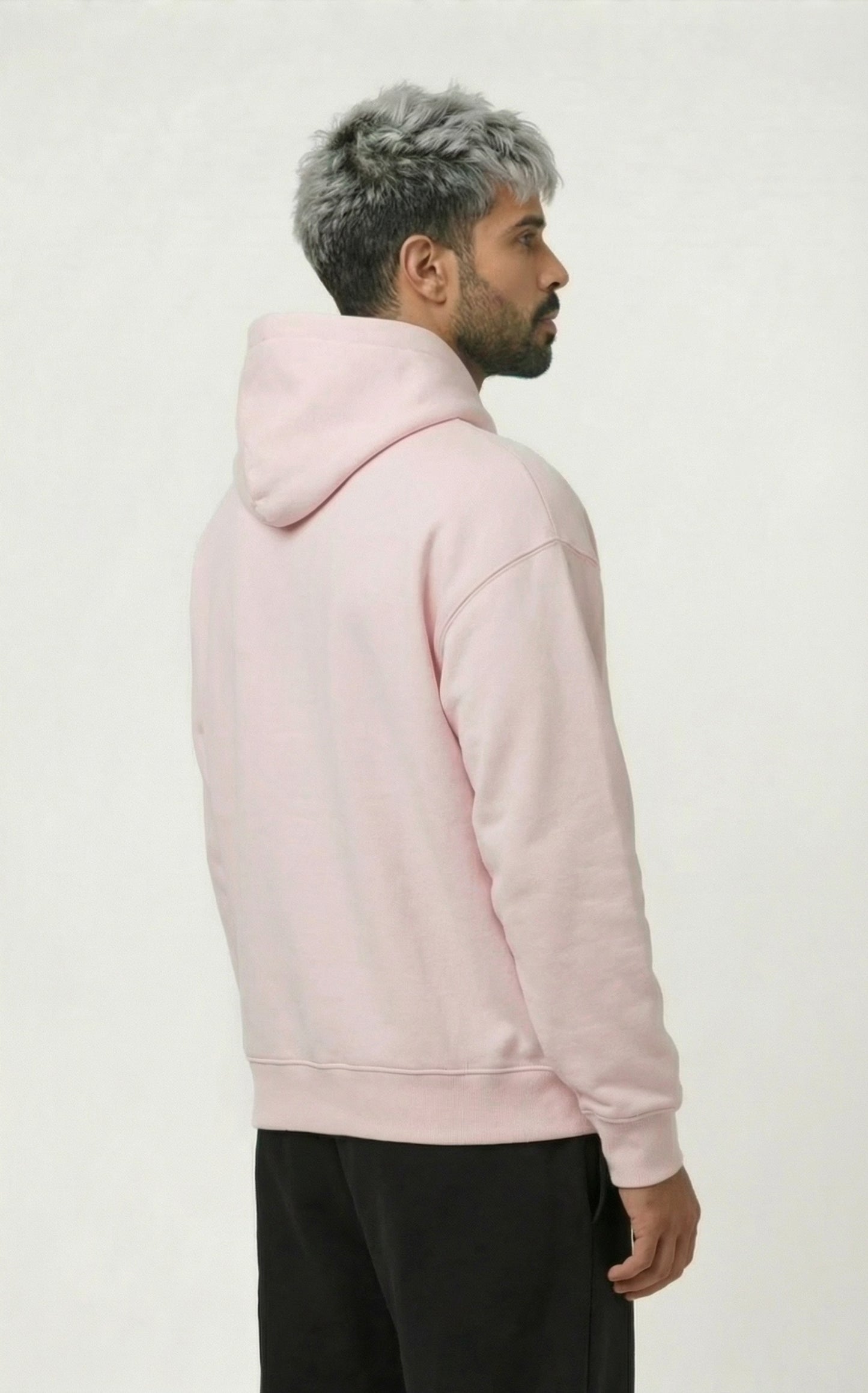 Murcury Baby Pink Hoodie [Drop-Shoulder]
