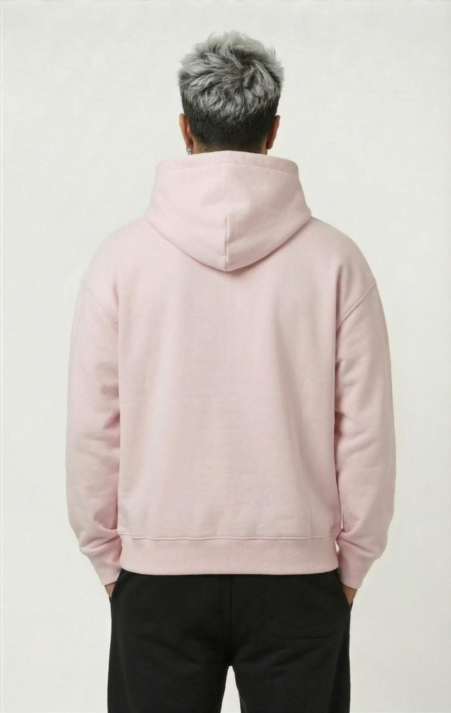 Murcury Baby Pink Hoodie [Drop-Shoulder]