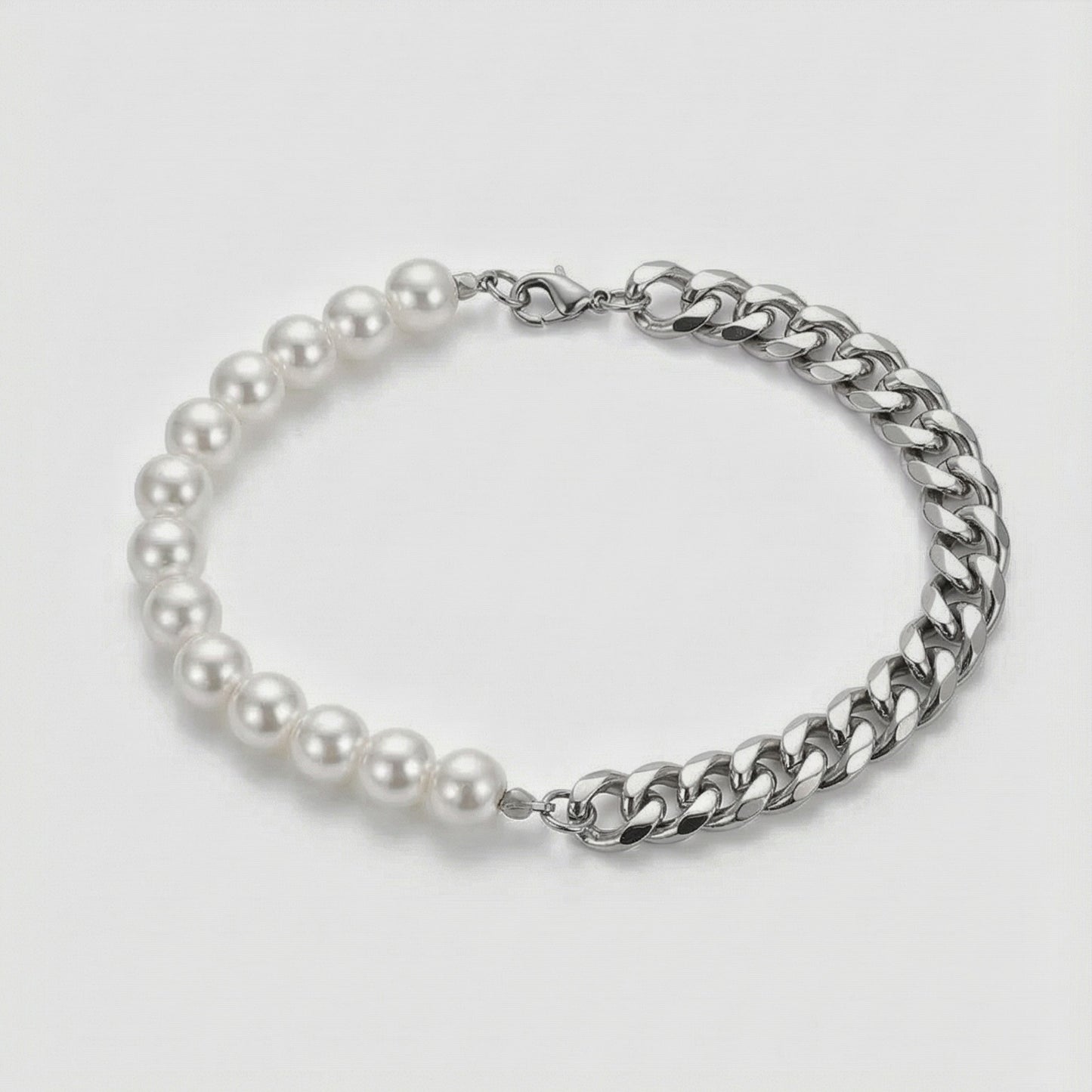 Pearl Cuban Bracelet