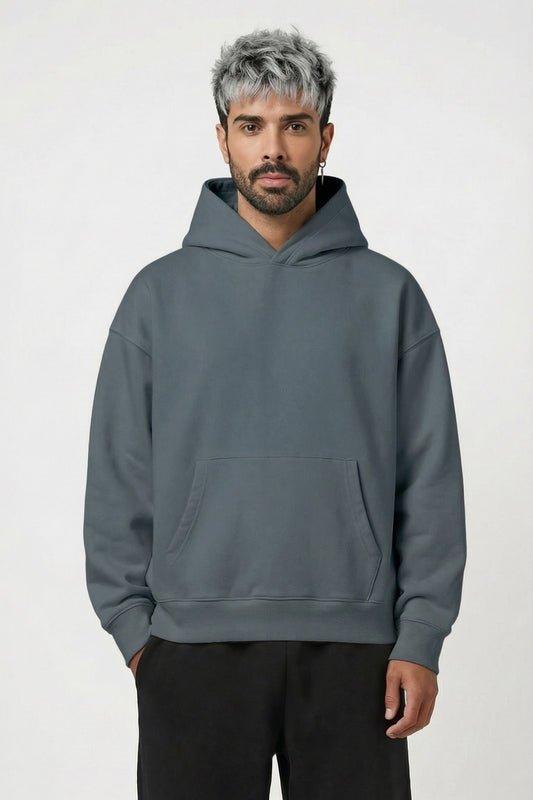 Murcury Gray Hoodie [Drop-Shoulder]