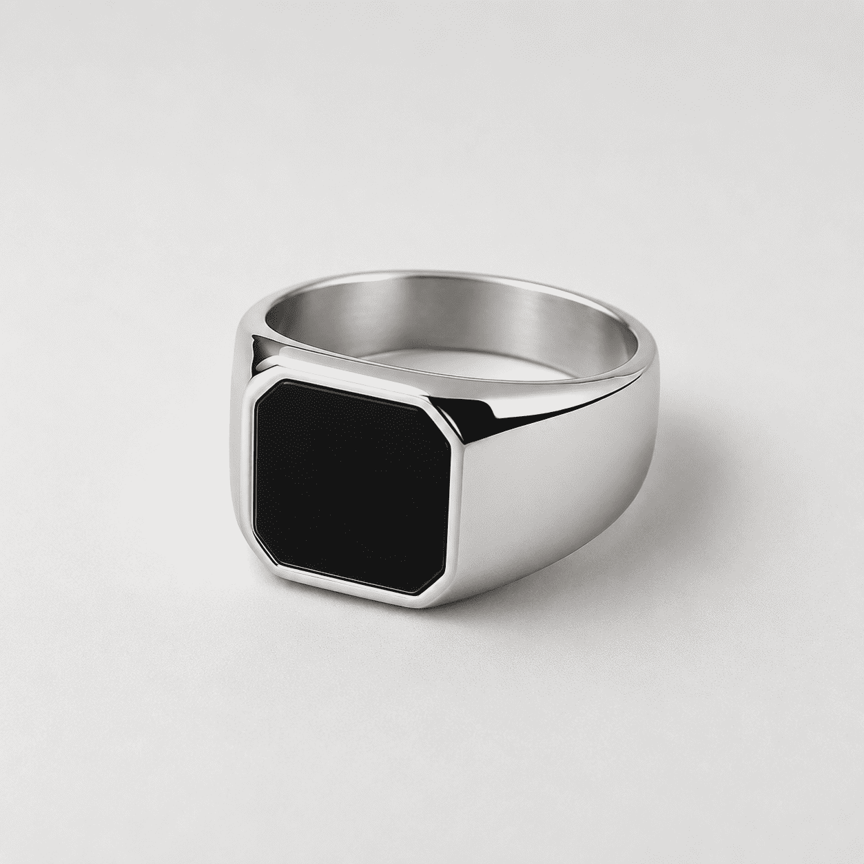 Square Agate Ring [Silver]