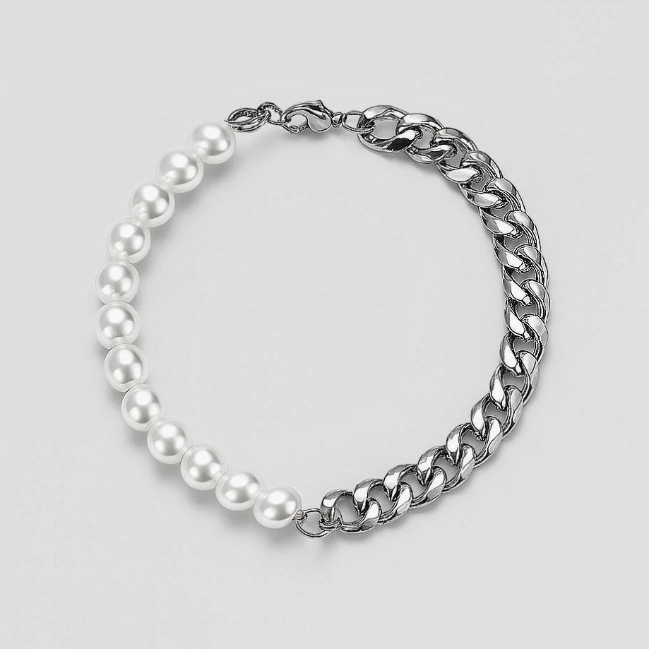 Pearl Cuban Bracelet