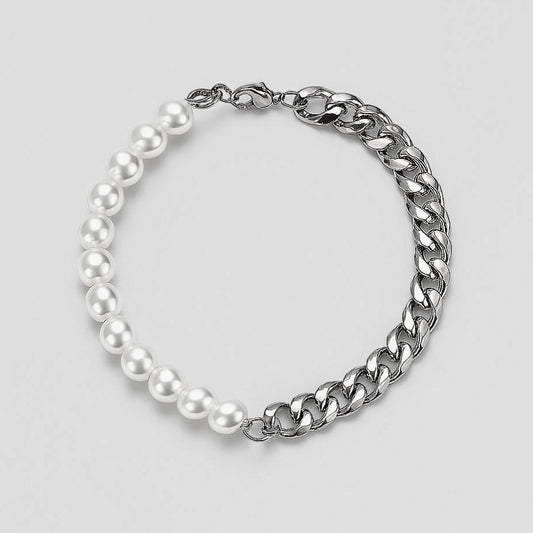 Pearl Cuban Bracelet
