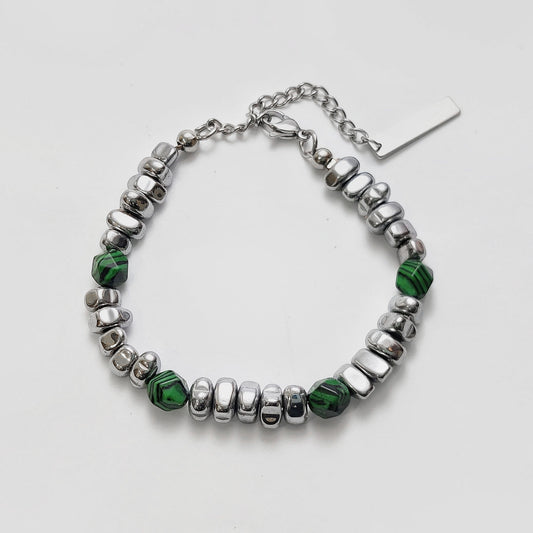 Jade Steel Bead