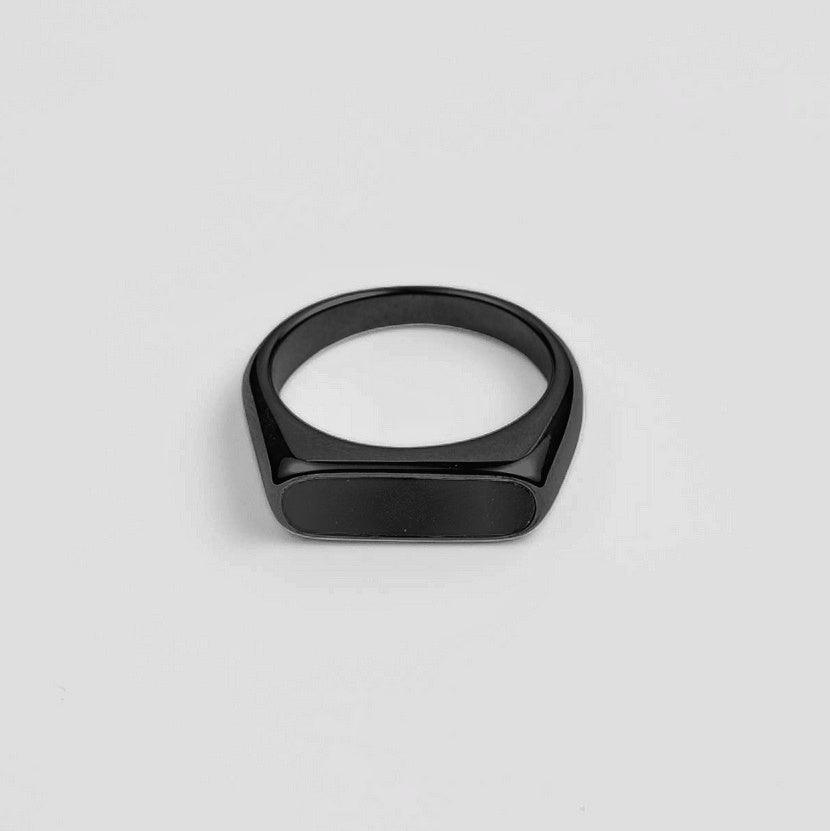 Signet Bar Ring [Black] Tiara