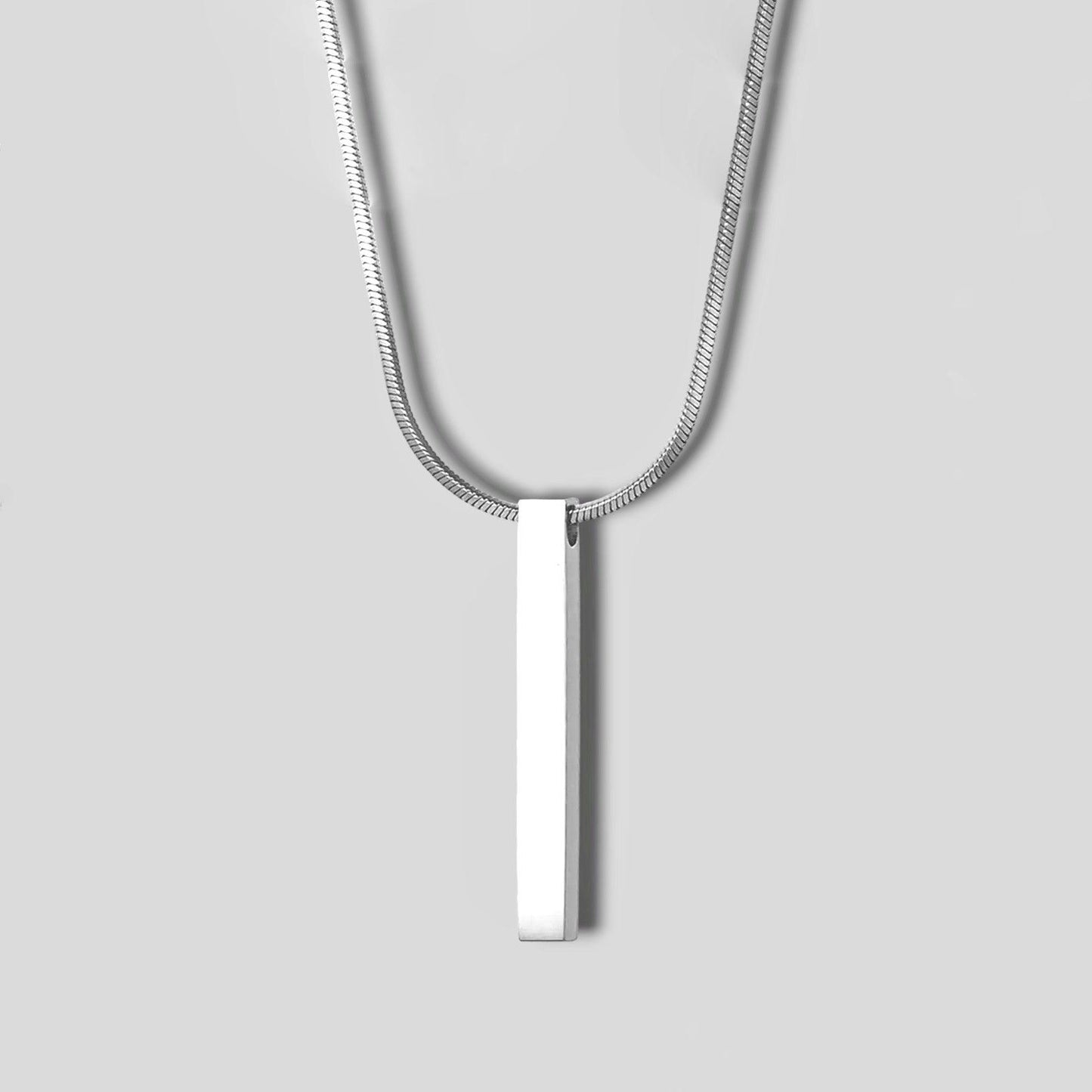 Bar Pendant Silver Tiara