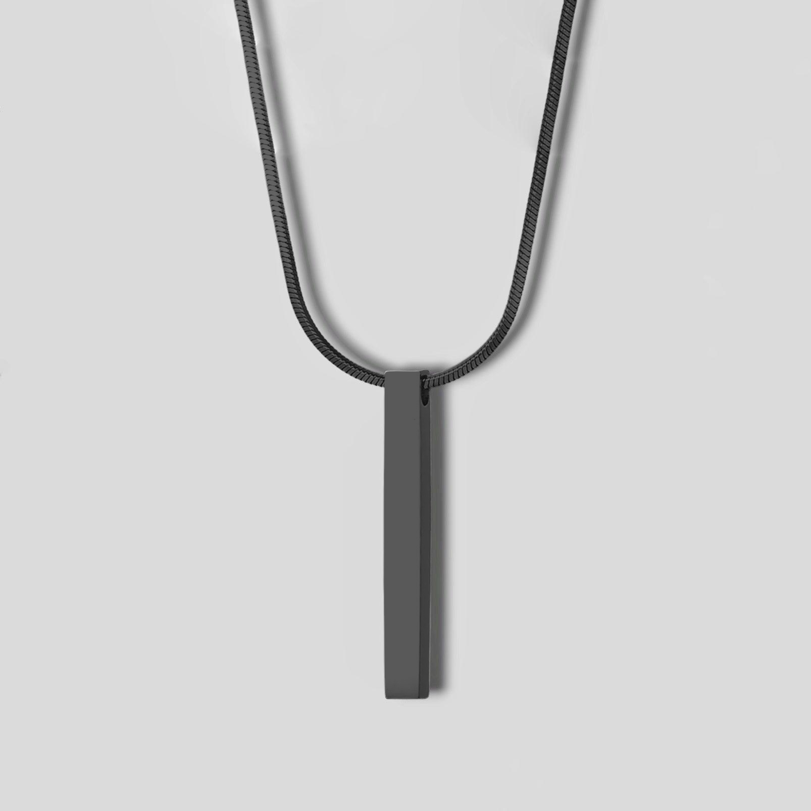 Bar Pendant Black Tiara