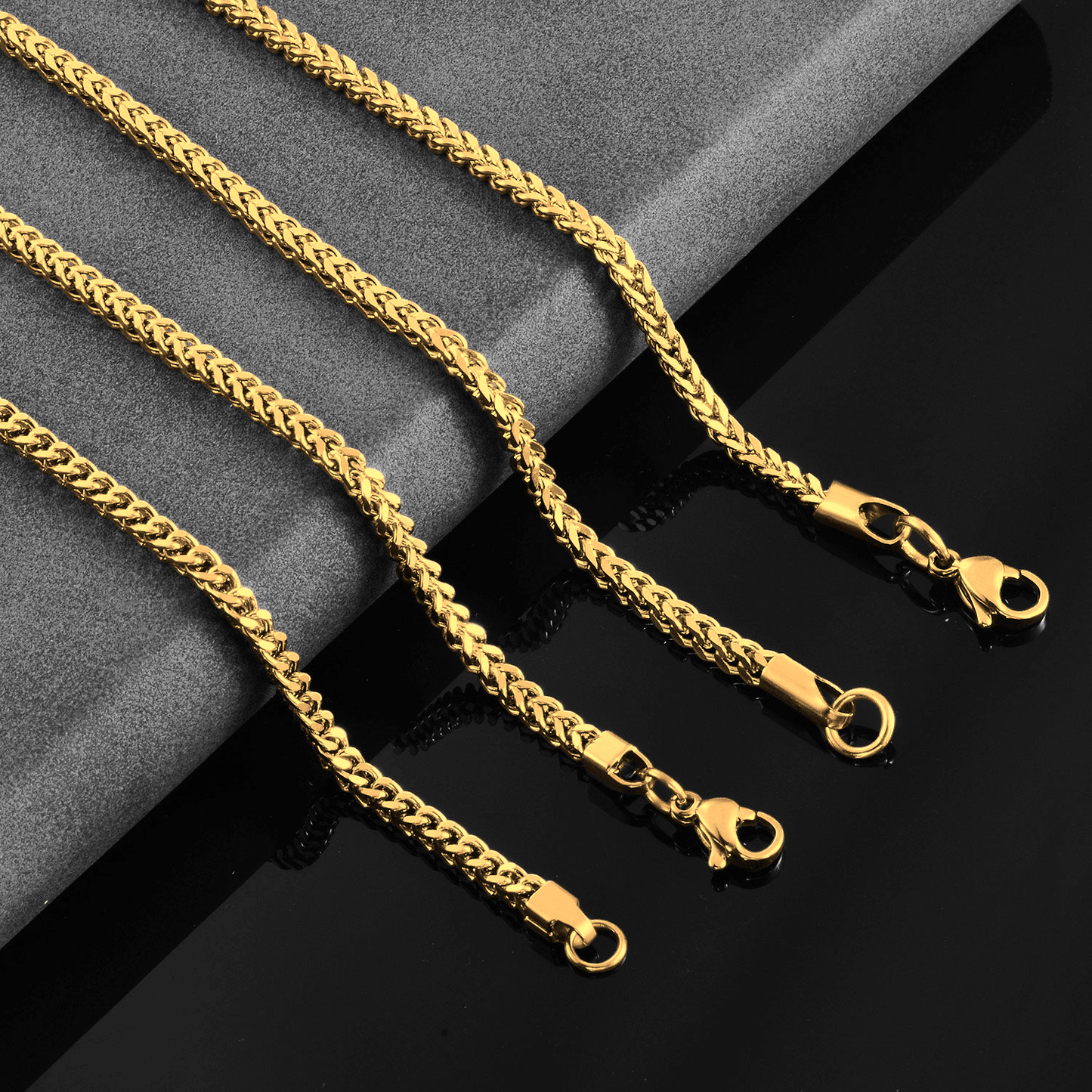 Foxtail Chain Gold Tiara
