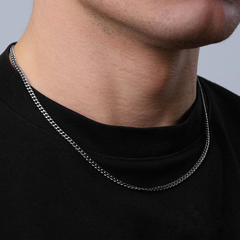 Cuban Chain [Flat] 3mm Silver Tiara
