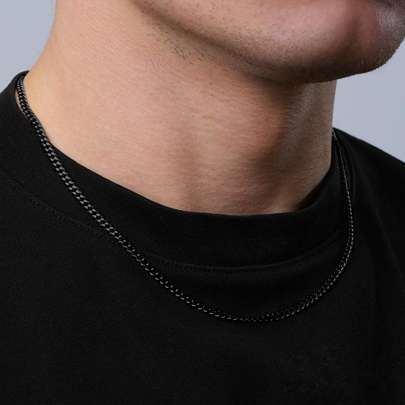 Cuban Chain [Flat] 3mm Black Tiara
