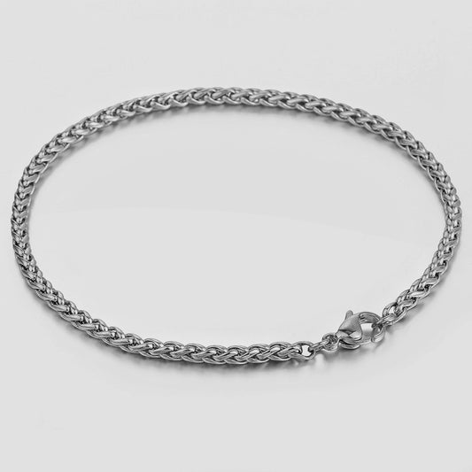 Wheat Bracelet 3mm Silver Tiara