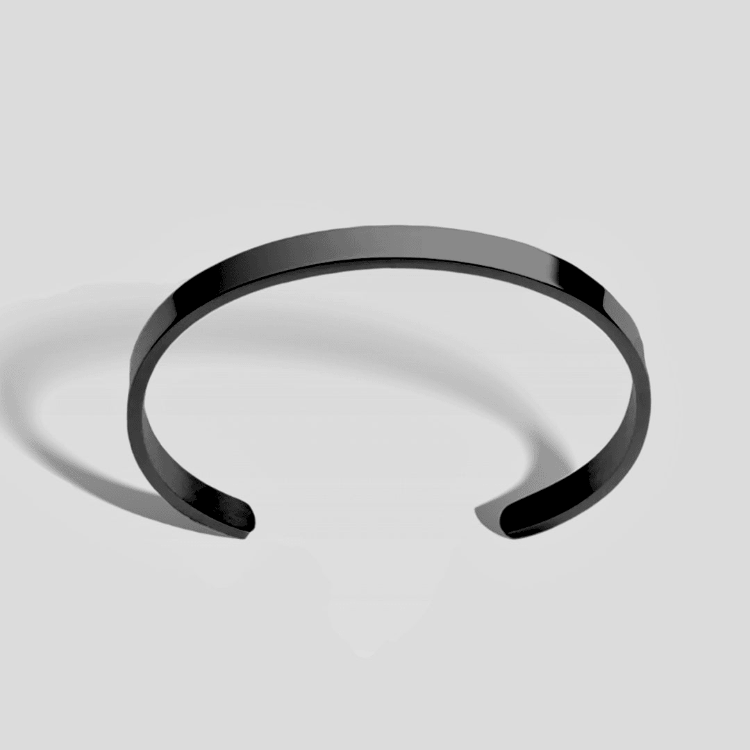 Classic cuff Bracelet Black Tiara